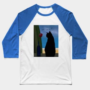 Window Cat Baseball T-Shirt